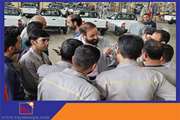 در آستانه روز جهانی کار و‌ کارگر صورت گرفت؛ تبریک چهره به چهره مدیرعامل شرکت بن رو به کارگران