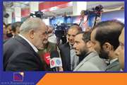 وزیر صنعت، معدن و تجارت در بازدید از غرفه مگاموتور در نمایشگاه همتایابی اقتصاد دریا تاکید کرد: ضرورت پیگیری و تسریع در تولید انبوه موتورهای برقی/ خداقوت وزیر صمت به مدیران و کارکنان مگاموتور